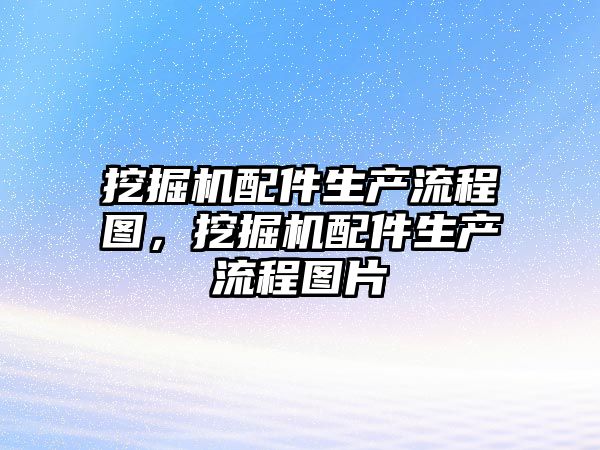 挖掘機配件生產流程圖，挖掘機配件生產流程圖片