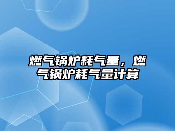 燃?xì)忮仩t耗氣量，燃?xì)忮仩t耗氣量計(jì)算