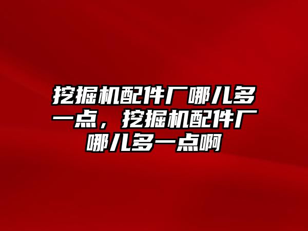 挖掘機配件廠哪兒多一點，挖掘機配件廠哪兒多一點啊