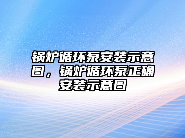 鍋爐循環泵安裝示意圖，鍋爐循環泵正確安裝示意圖