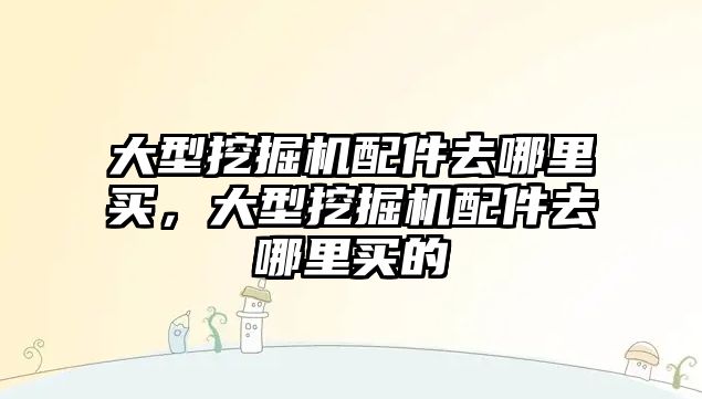 大型挖掘機配件去哪里買，大型挖掘機配件去哪里買的