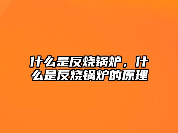 什么是反燒鍋爐，什么是反燒鍋爐的原理