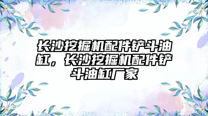 長沙挖掘機配件鏟斗油缸，長沙挖掘機配件鏟斗油缸廠家