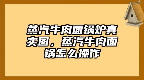 蒸汽牛肉面鍋爐真實(shí)圖，蒸汽牛肉面鍋怎么操作