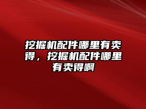 挖掘機配件哪里有賣得，挖掘機配件哪里有賣得啊