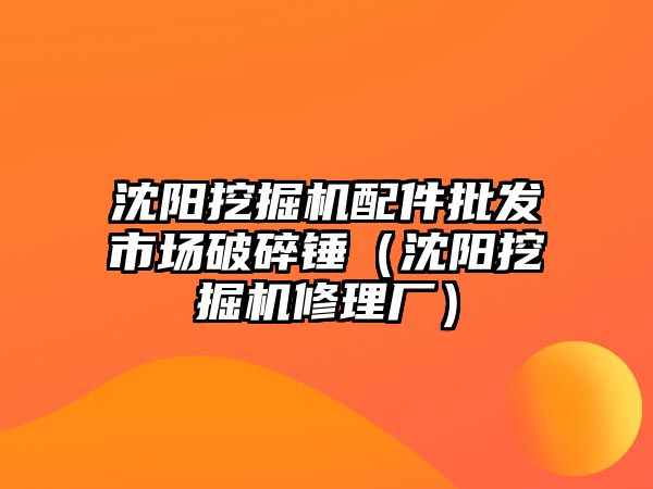 沈陽挖掘機配件批發(fā)市場破碎錘（沈陽挖掘機修理廠）