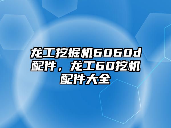 龍工挖掘機6060d配件，龍工60挖機配件大全