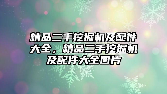 精品二手挖掘機(jī)及配件大全，精品二手挖掘機(jī)及配件大全圖片