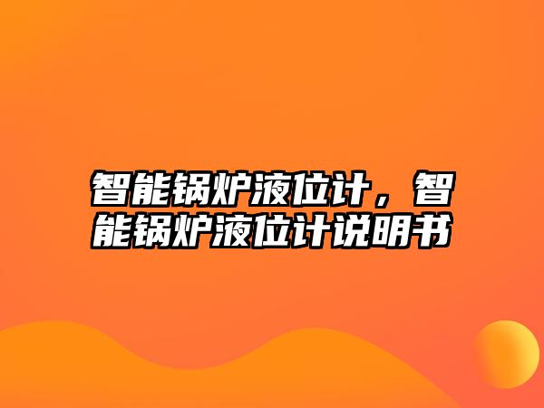 智能鍋爐液位計，智能鍋爐液位計說明書