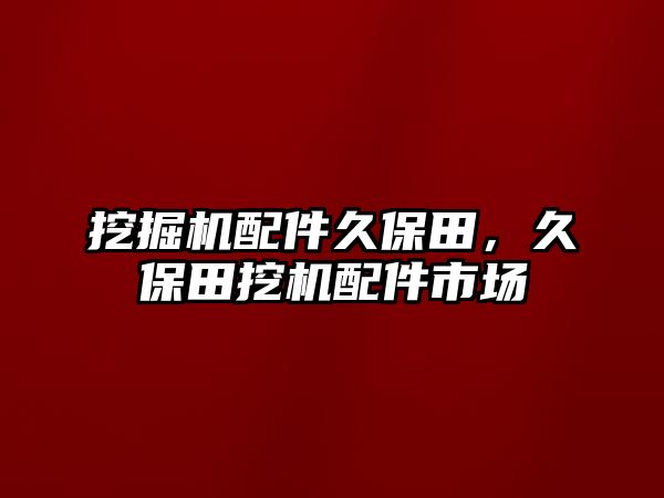 挖掘機配件久保田，久保田挖機配件市場