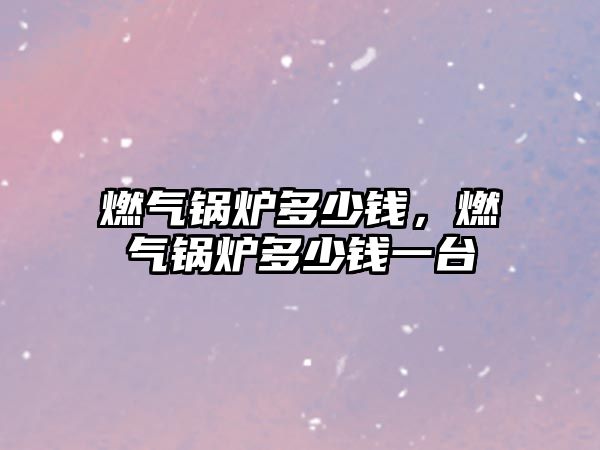 燃?xì)忮仩t多少錢(qián)，燃?xì)忮仩t多少錢(qián)一臺(tái)