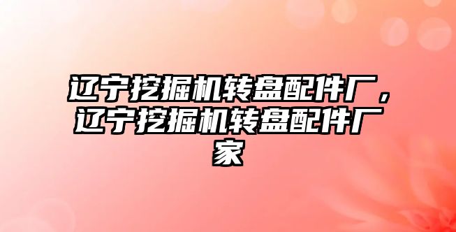 遼寧挖掘機轉盤配件廠，遼寧挖掘機轉盤配件廠家