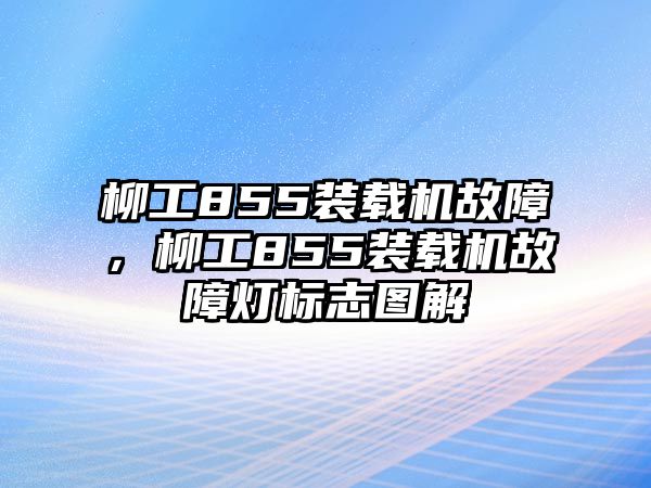 柳工855裝載機故障，柳工855裝載機故障燈標(biāo)志圖解