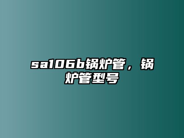 sa106b鍋爐管，鍋爐管型號