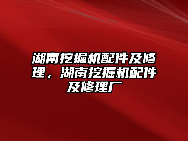 湖南挖掘機配件及修理，湖南挖掘機配件及修理廠