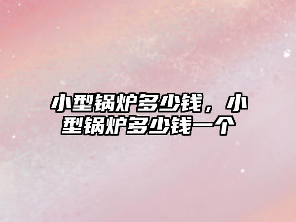 小型鍋爐多少錢，小型鍋爐多少錢一個