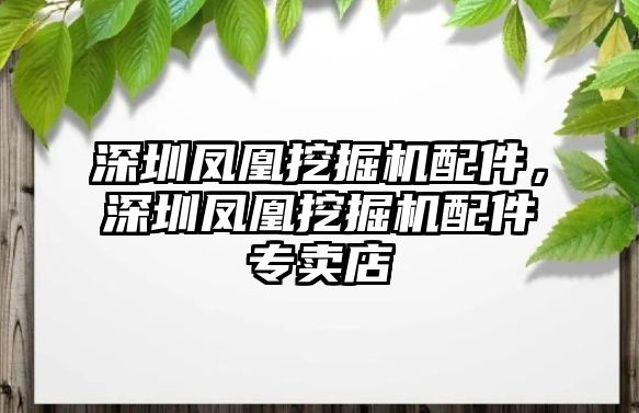 深圳鳳凰挖掘機配件，深圳鳳凰挖掘機配件專賣店