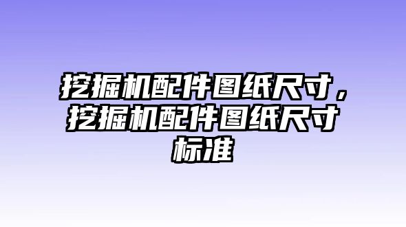 挖掘機配件圖紙尺寸，挖掘機配件圖紙尺寸標準