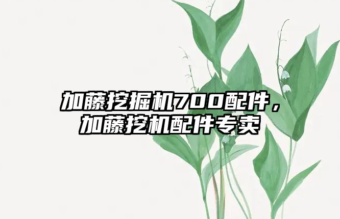 加藤挖掘機700配件，加藤挖機配件專賣