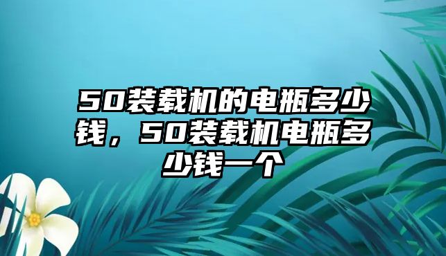 50裝載機的電瓶多少錢，50裝載機電瓶多少錢一個