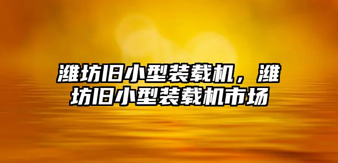 濰坊舊小型裝載機，濰坊舊小型裝載機市場