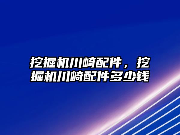 挖掘機川崎配件，挖掘機川崎配件多少錢