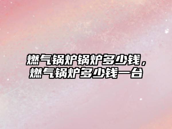 燃?xì)忮仩t鍋爐多少錢，燃?xì)忮仩t多少錢一臺(tái)