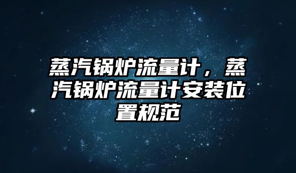 蒸汽鍋爐流量計，蒸汽鍋爐流量計安裝位置規范