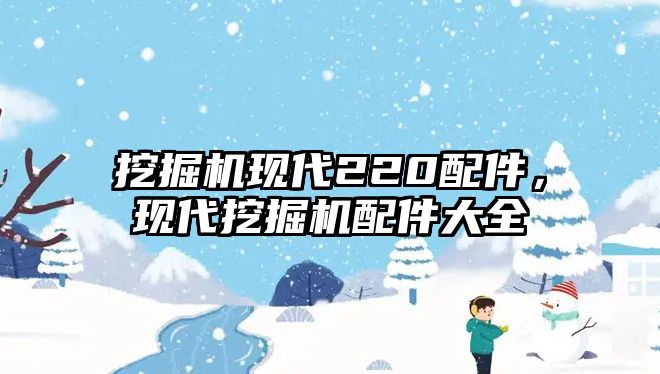 挖掘機現代220配件，現代挖掘機配件大全