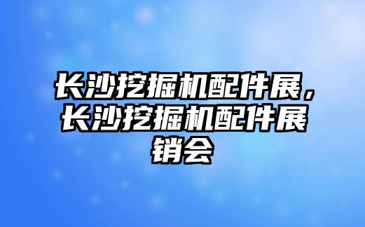 長沙挖掘機配件展，長沙挖掘機配件展銷會