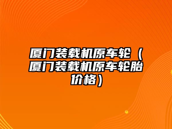 廈門裝載機原車輪（廈門裝載機原車輪胎價格）