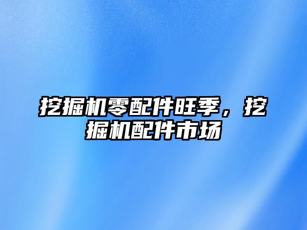 挖掘機零配件旺季，挖掘機配件市場