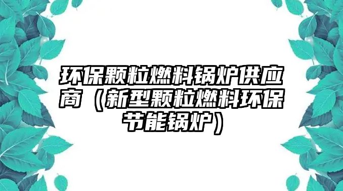 環保顆粒燃料鍋爐供應商（新型顆粒燃料環保節能鍋爐）