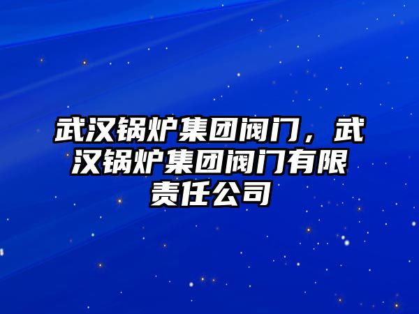 武漢鍋爐集團(tuán)閥門，武漢鍋爐集團(tuán)閥門有限責(zé)任公司