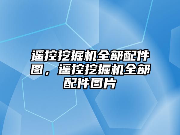 遙控挖掘機全部配件圖，遙控挖掘機全部配件圖片