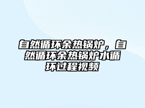 自然循環余熱鍋爐，自然循環余熱鍋爐水循環過程視頻