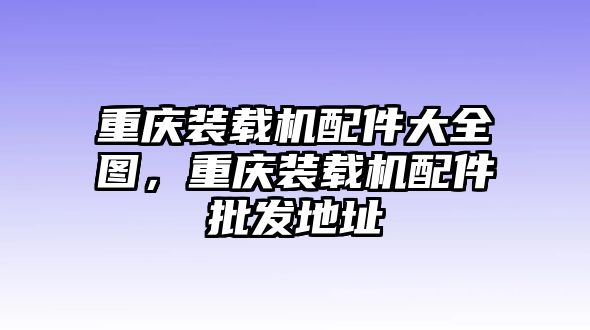 重慶裝載機配件大全圖，重慶裝載機配件批發(fā)地址