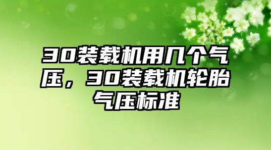 30裝載機用幾個氣壓，30裝載機輪胎氣壓標準