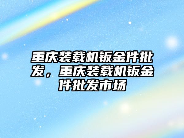 重慶裝載機鈑金件批發，重慶裝載機鈑金件批發市場