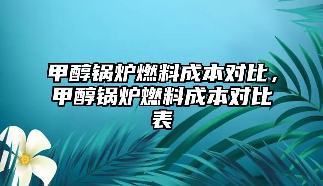 甲醇鍋爐燃料成本對(duì)比，甲醇鍋爐燃料成本對(duì)比表