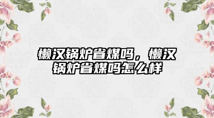 懶漢鍋爐省煤嗎，懶漢鍋爐省煤嗎怎么樣