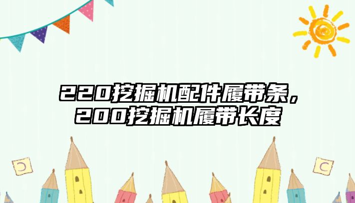 220挖掘機配件履帶條，200挖掘機履帶長度