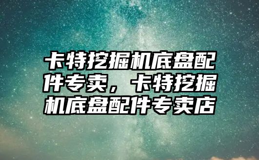 卡特挖掘機底盤配件專賣，卡特挖掘機底盤配件專賣店