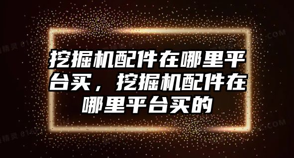 挖掘機配件在哪里平臺買，挖掘機配件在哪里平臺買的