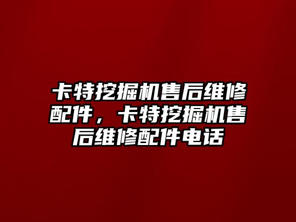 卡特挖掘機售后維修配件，卡特挖掘機售后維修配件電話