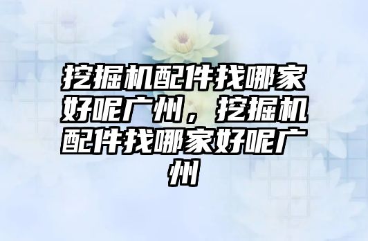 挖掘機配件找哪家好呢廣州，挖掘機配件找哪家好呢廣州