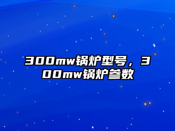 300mw鍋爐型號(hào)，300mw鍋爐參數(shù)