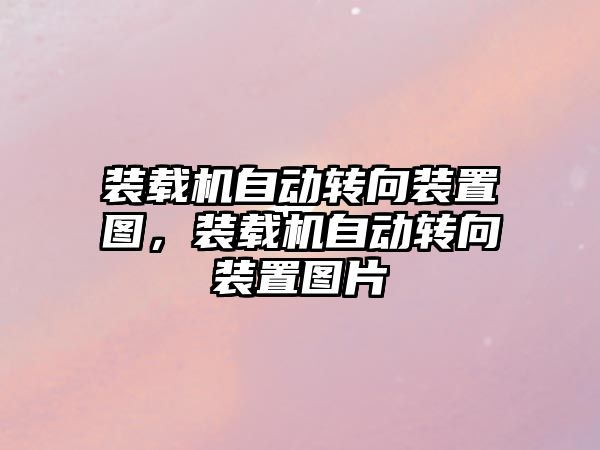 裝載機自動轉向裝置圖，裝載機自動轉向裝置圖片