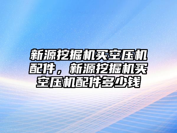 新源挖掘機買空壓機配件，新源挖掘機買空壓機配件多少錢