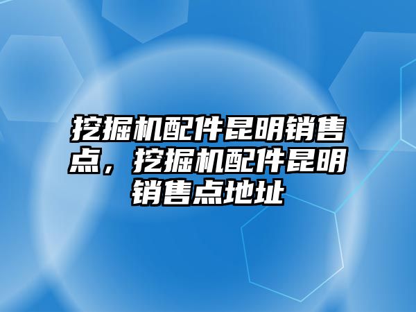 挖掘機配件昆明銷售點，挖掘機配件昆明銷售點地址